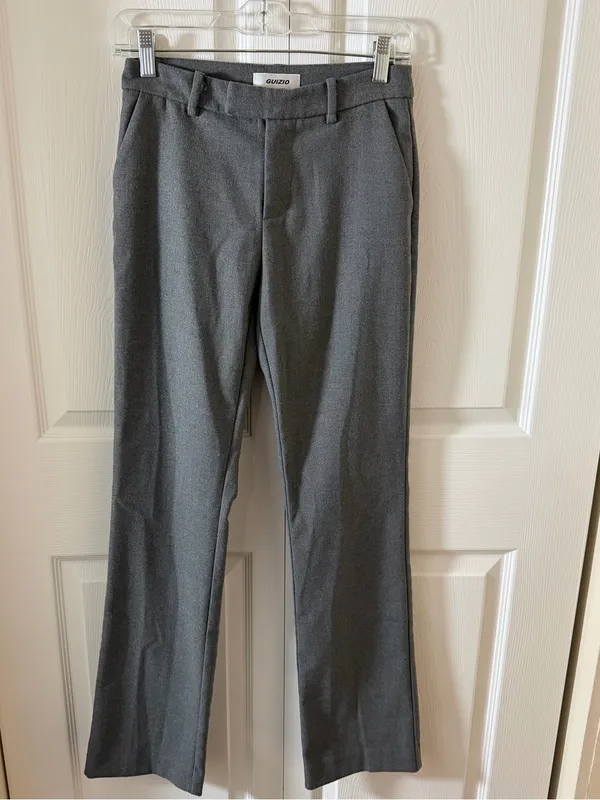 GUIZIO Women’s Gray Dress Pants — Tailored Fit X-Small - Image 2