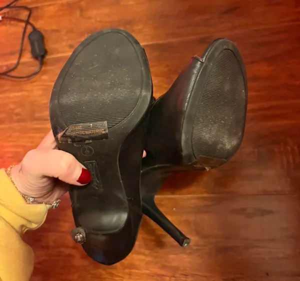 Forever 21 Ankle Booties heel peep toe - Image 5