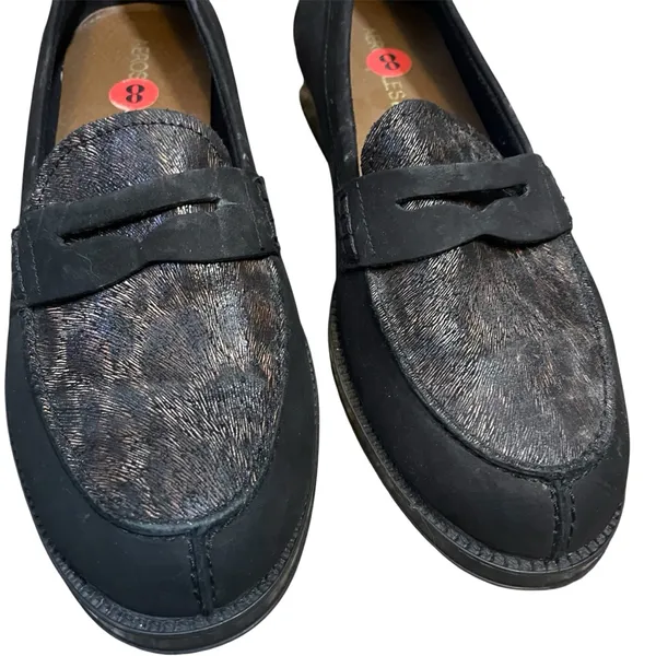 Aerosoles Push UPS Penny Loafer Black Nubuck - Image 2