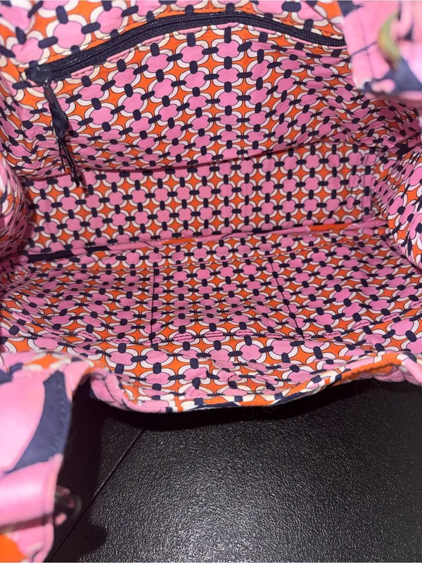 Vera Bradley Pink ‘She Loves Me’ Sunflower Quilted Shoulder Bag - Image 5