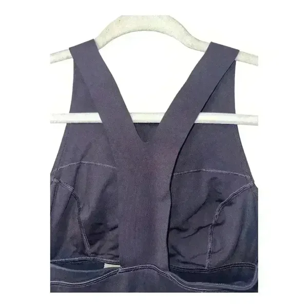 Lululemon Fast And Free Black Grape Bra,‎ Size 6 - Image 6