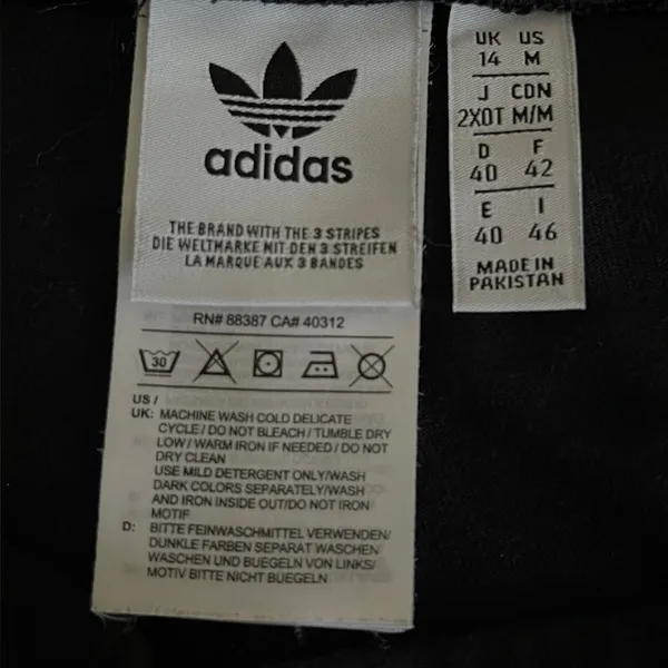 Adidas  Black Track Pants size M - Image 3