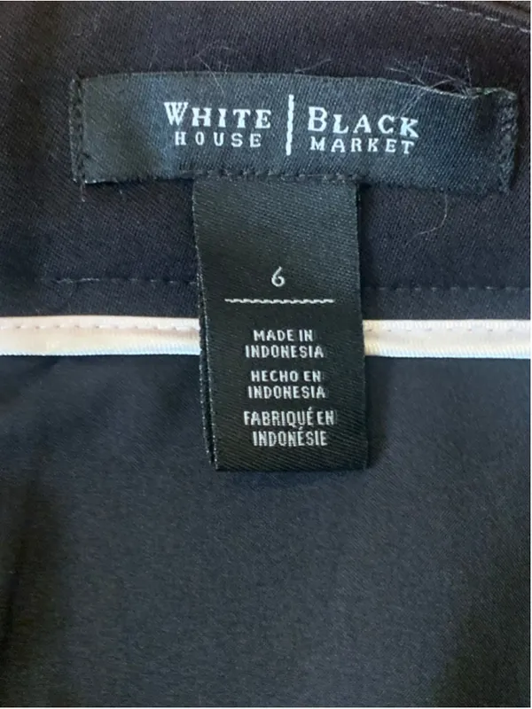 White House Black Market Pencil Skirt Size 6 Black - Image 2