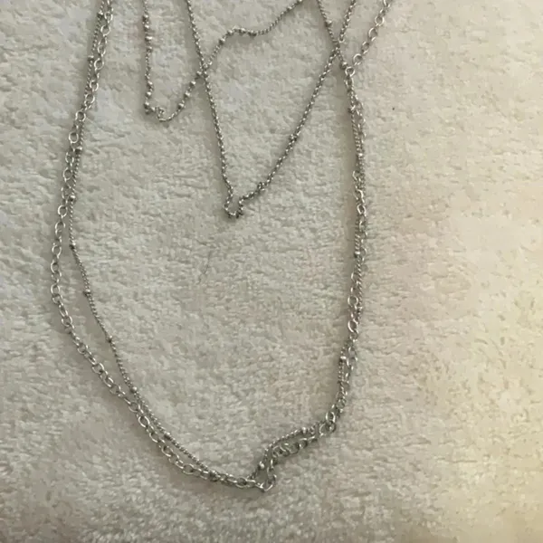 Necklace &Earrings Silver - Image 2