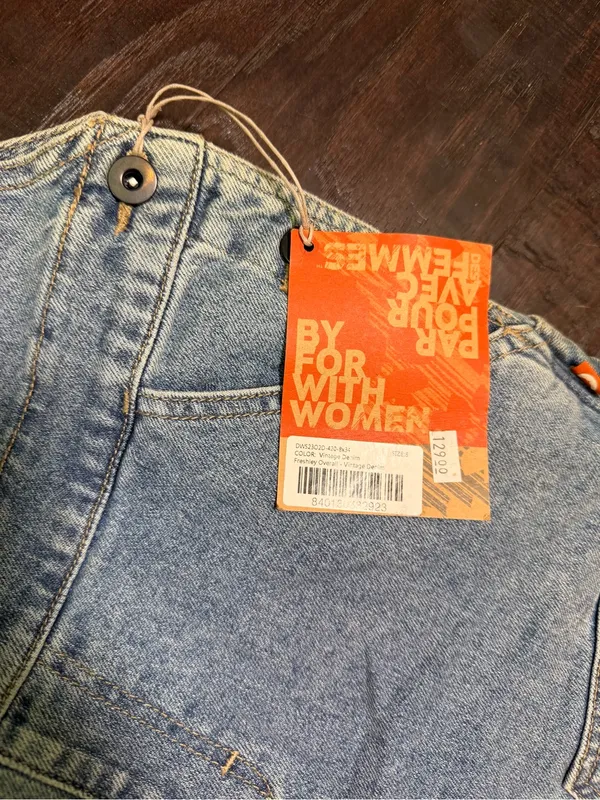 Dovetail Workwear Freshley Overalls 8x34 Vintage Denim Stretch Utility NWT - Image 10