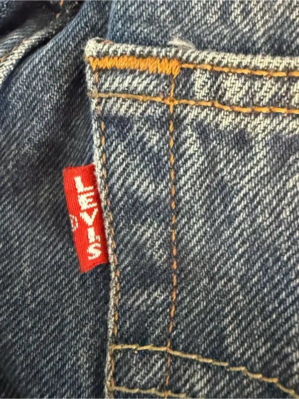 Levi's Premium 501 '81 High Rise Straight Leg Blue Jeans w26 L31 - Image 9