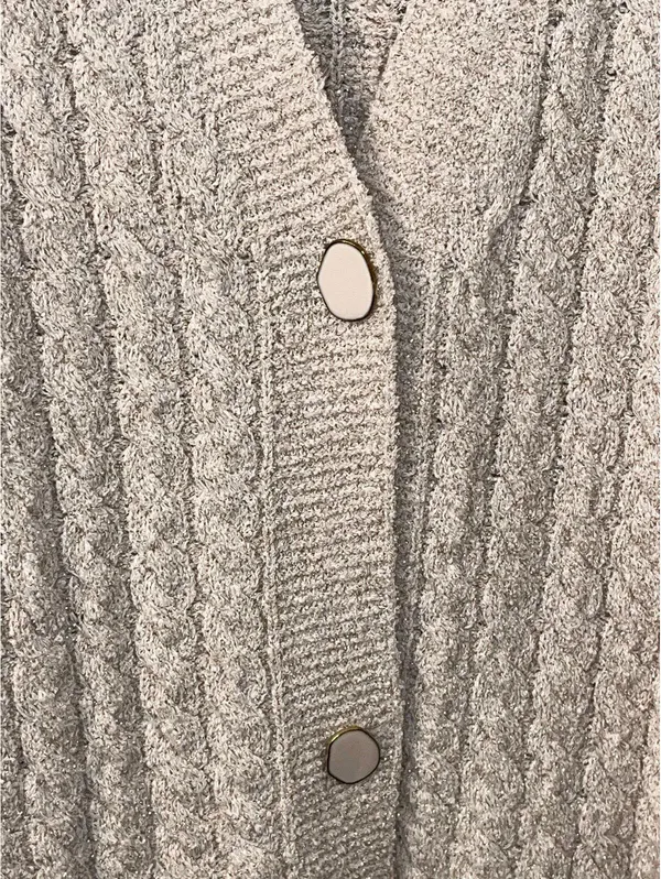 MNG Mango Womens sweater cardigan, size Small, Brilli, pink cozy cottagecore - Image 3