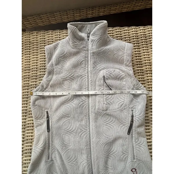 Mountain‎ Hardwear Floral Embossed Fleece Vest small layered travel outdoors - Image 6