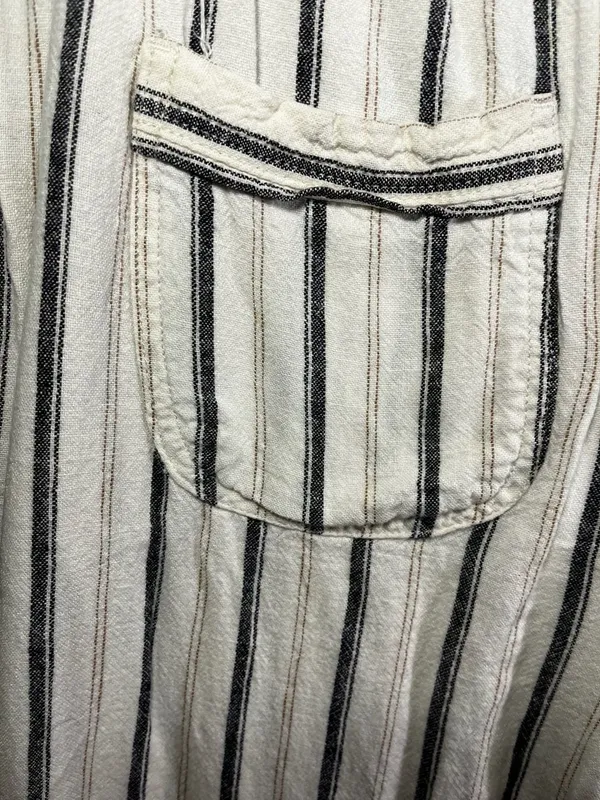 Per Se Women's Linen Blend Striped Pull-On Drawstring Trousers - Image 9