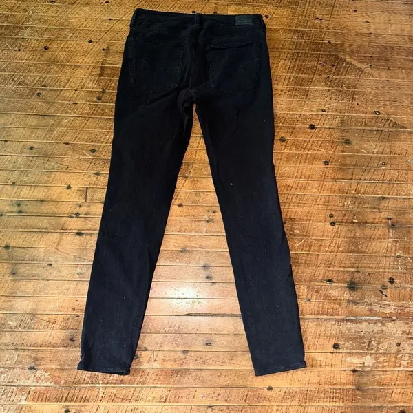 American Eagle black distressed stretchy normcore 6 jeggings - Image 3