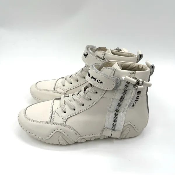 Laceup Box Boots Round Toe Leather Winter Ankle Boots Nonslip High Top Sneakers - Image 4