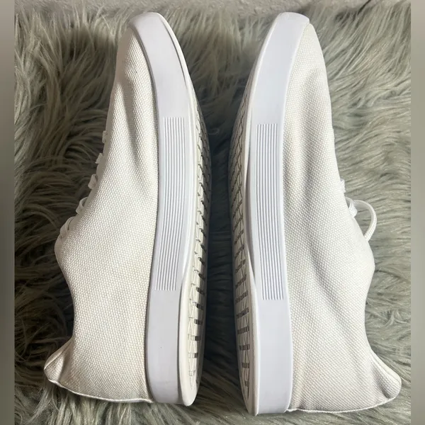NOBULL Canvas Trainer Sneakers Unisex White /White Sneakers W8/M6.5 - Image 9