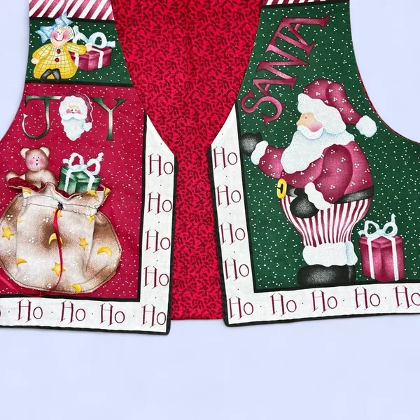 Vintage 90’s Christmas Santa Holiday Present Vest - Image 6