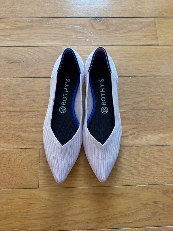 NWOT Rothy’s The Point Flats Size 9.5 Petal Pink - Image 4