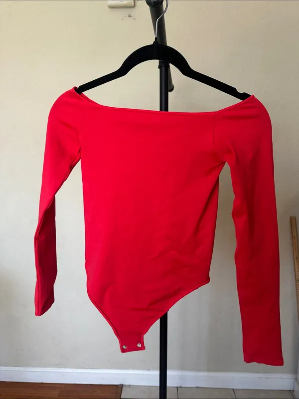 SKIMS ESSENTIAL MOCk NECK LONG SLEEVE BODYSUIT size XS S - Image 3