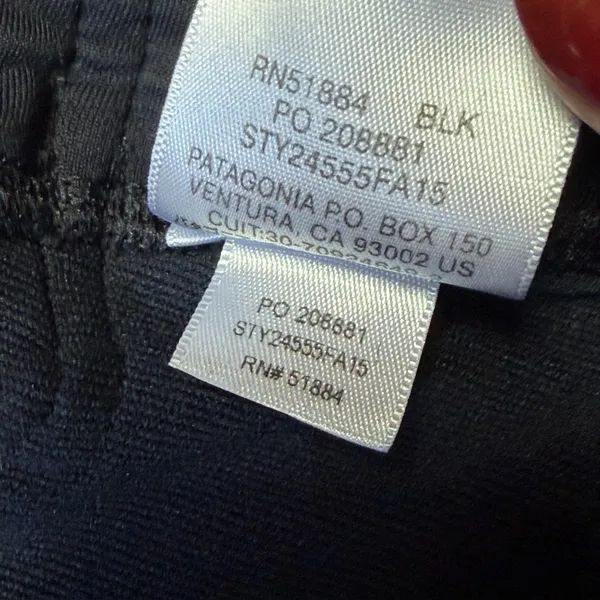 Patagonia Velocity Running Tights Pants Womens Medium Black Leggings - Image 6