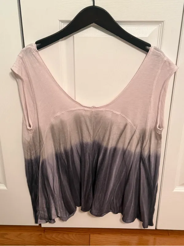 Free People We The Free Paradise Swing Tee in Purple Ombre - Image 4