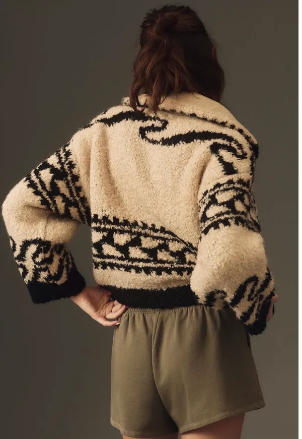 Anthropologie Pilcro Collared V Neck Pullover Sweater - Image 2