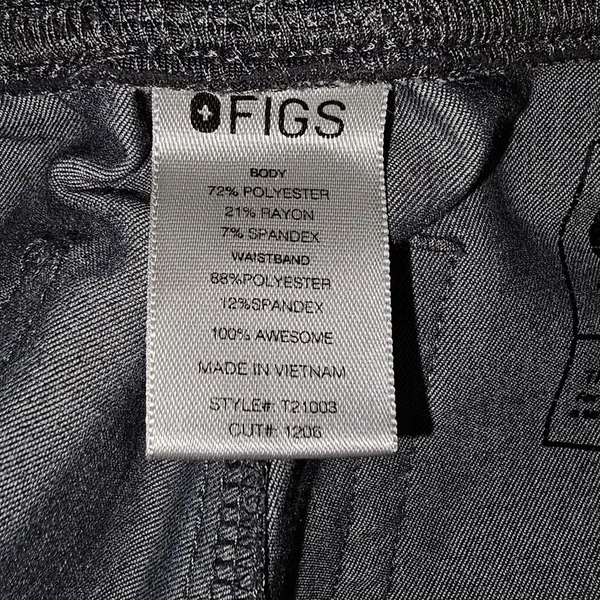 Figs Womens Gray‎ Livingston Basic Scrub Pants Small - Image 5