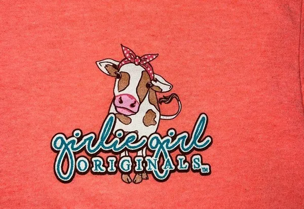 Girlie Girl Coral Long sleeve tshirt - Image 2