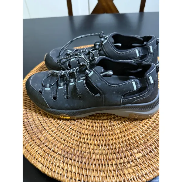 Dansko Women Black Vibram Sole Athletic Hiking Sandals‎ Size 38 Bungee Lace - Image 6