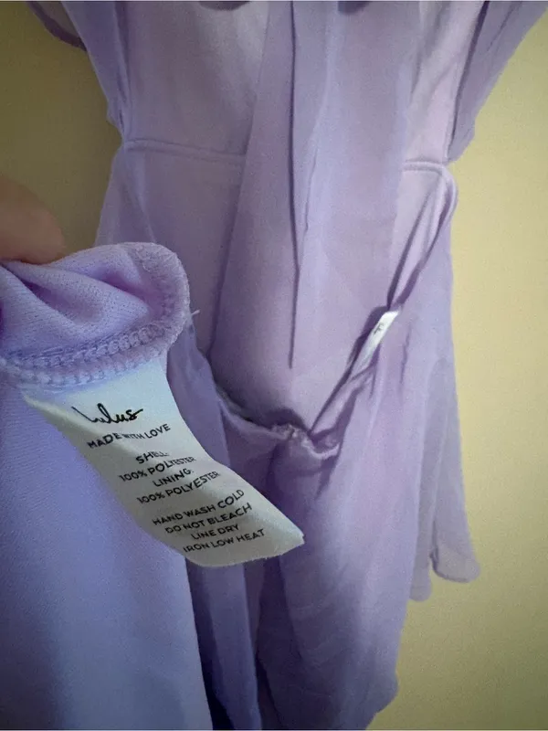 Lulus Elegant Event Lavender Ruffled Tie-Back Tiered Maxi Dress Size Small NWT - Image 9