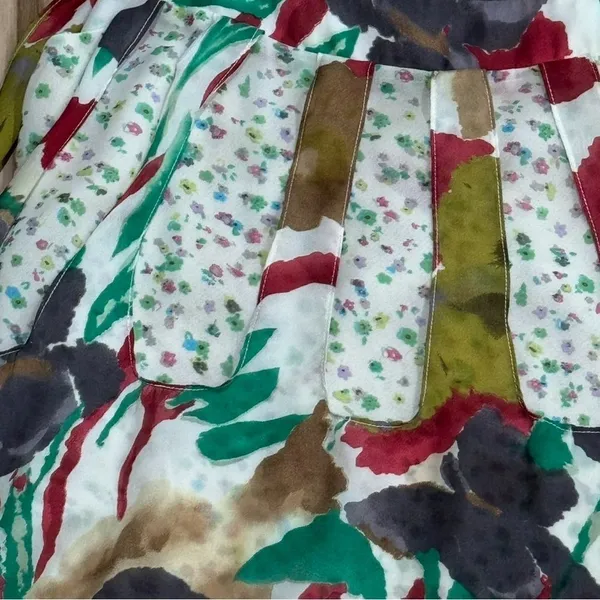 Anthropologie Ryu: Multi Print Contrast Tunic Sleeveless Dress Women’s Large - Image 2