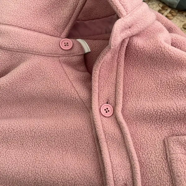 Aritzia TNA Polar Shirt Jacket Medium Pink Mauve - Image 2
