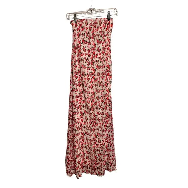 Princess Polly Tiarna Strapless Midi Dress Floral Size US 0 Wedding Guest‎ - Image 2