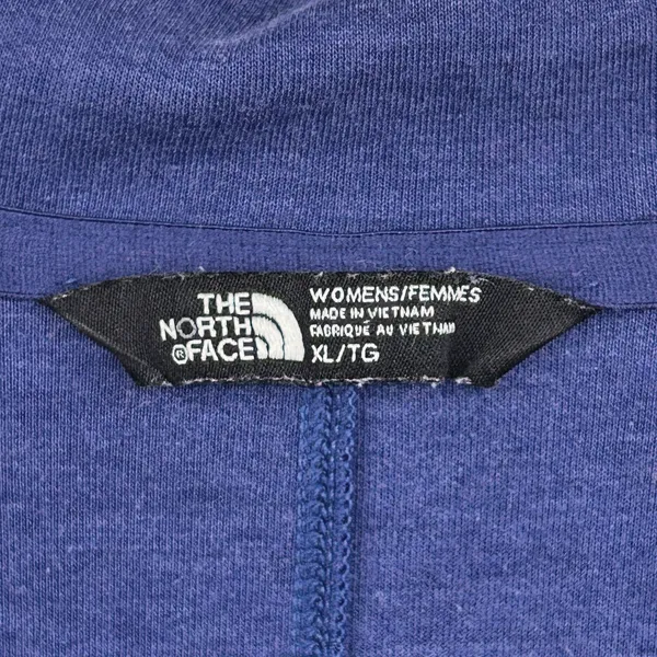 The North Face Hoodie Womens XL Full Zip Fleece Sweatshirt Outdoor Gorpcore Blue - Image 3