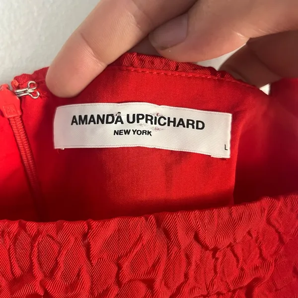 Amanda Uprichard Russo Top Ruby red size large babydoll tank top - Image 5