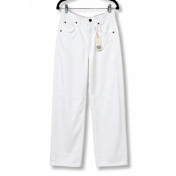 NEW BDG Urban Outfitters Ivory Logan Boyfriend Mid Rise Loose Cinched Jeans - Image 5