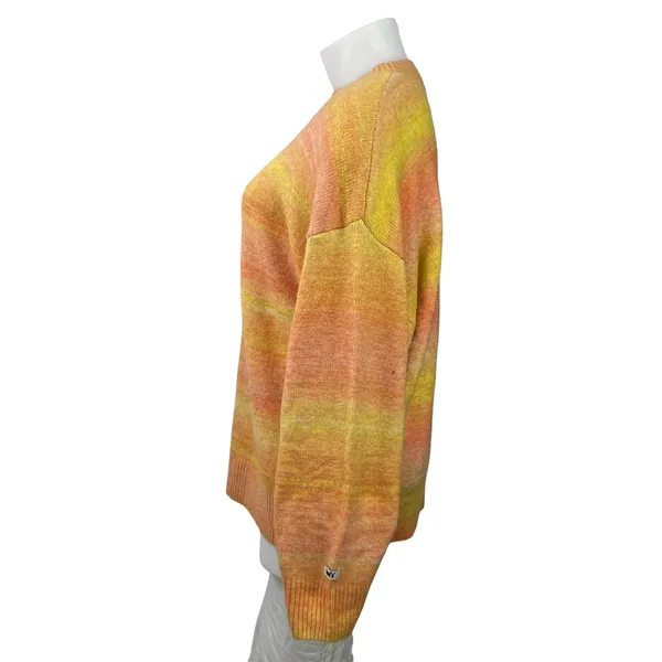 Levi's Cloud Orange Yellow Gradient Crewneck Oversized Sweatshirt Sweater Top L - Image 2