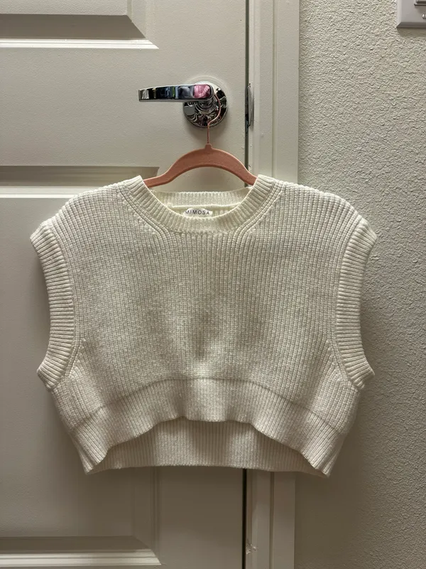 White Knit Set Size L - Image 2