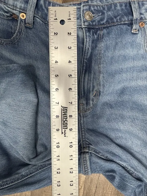 American Eagle High Rise Flare womens sz 10 medium wash denim jeans 33x29 - Image 9