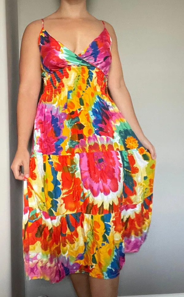 Colorful Italian-Bought Summer Dress NWT - Image 3