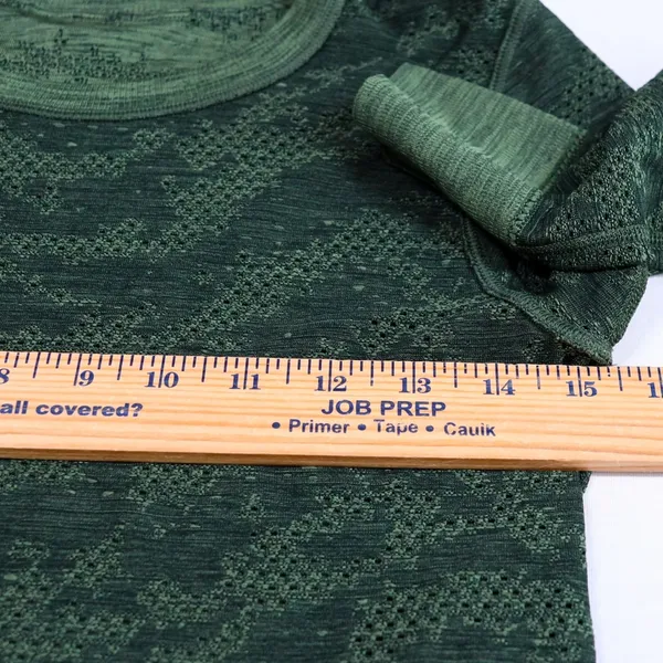 Lululemon Swiftly Breathe Long Sleeve Tee Women XS Dot Scap Rainforest Green Top - Image 7