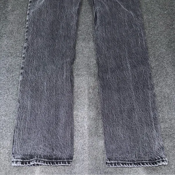 Abercrombie & Fitch Straight Leg Mid Rise Curve Love Black Jeans Sz 25 / 0 LONG - Image 7