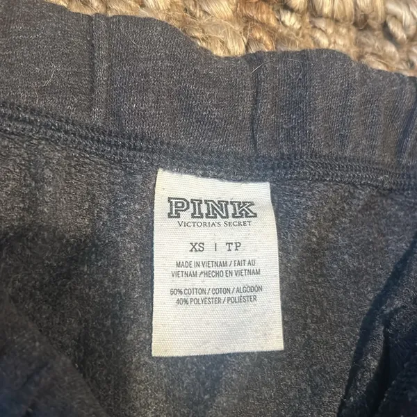 Pink Victoria’s Secret Grey Lounge Pants Size XS - Image 5
