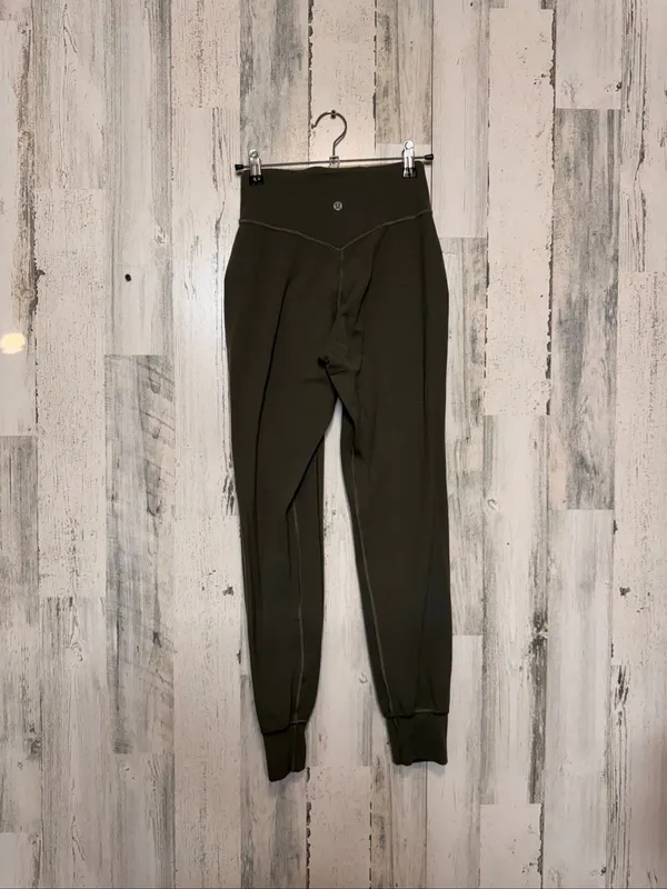 Lululemon Align High Rise Jogger Pants 28" Womens Size 2 Dark Olive Green Nulu - Image 4