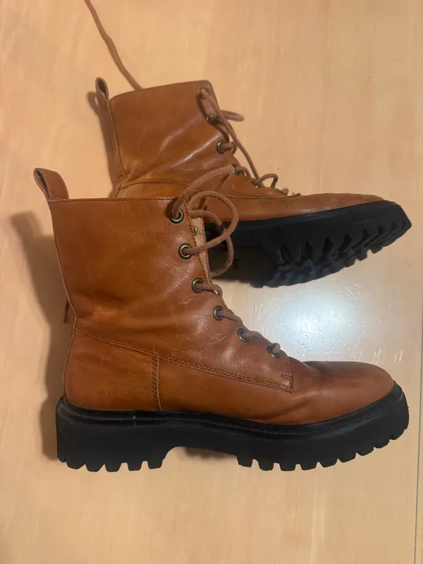 Madewell The Rayna Lace-Up Boot in Leather- 9 - Image 4
