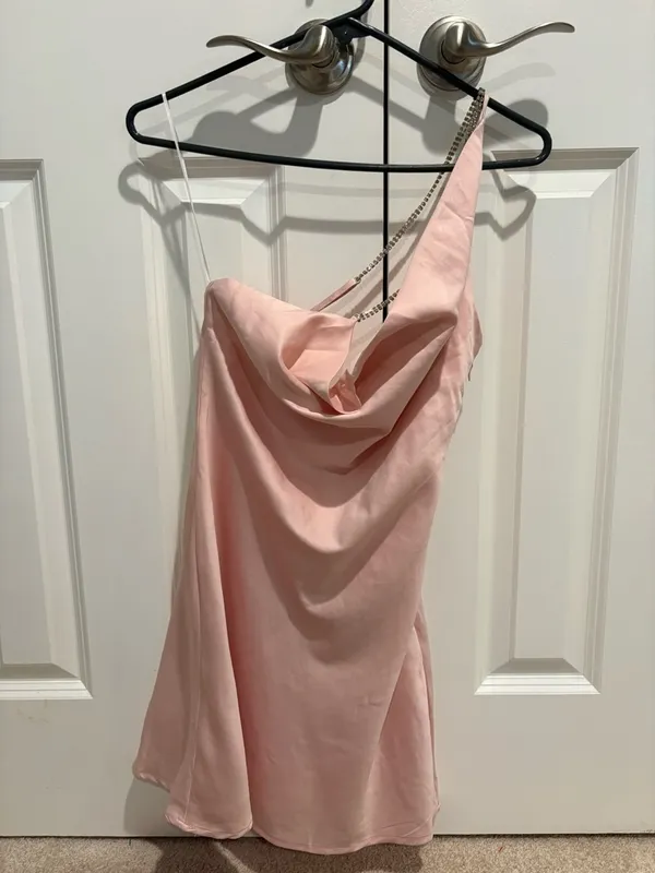 NWT Princess Polly Pale Pink Cowl Neck Mini Dress - Image 2