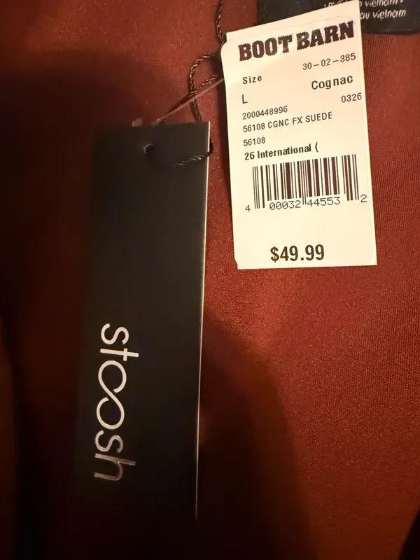 Stoosh Brown Tie Top- Boot Barn NWT - Image 3