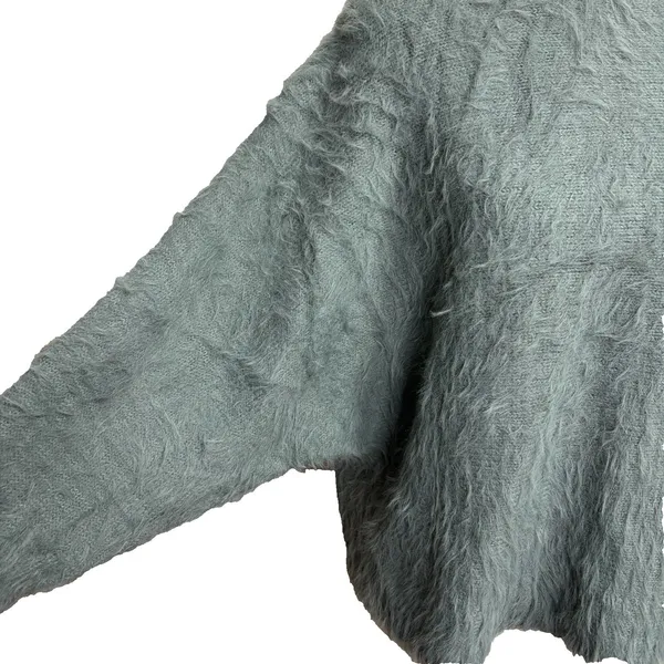 Anthropologie If It Were Me Women's Sweater Sage Green Fuzzy‎ Soft Girl Size M - Image 2