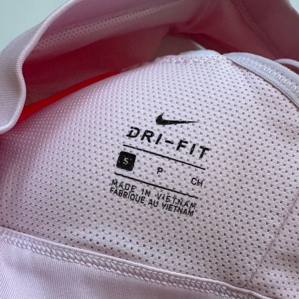 Nike Indy Icon Clash Sports Bra Large Logo Bright Barbie Pink Size Small - Image 5