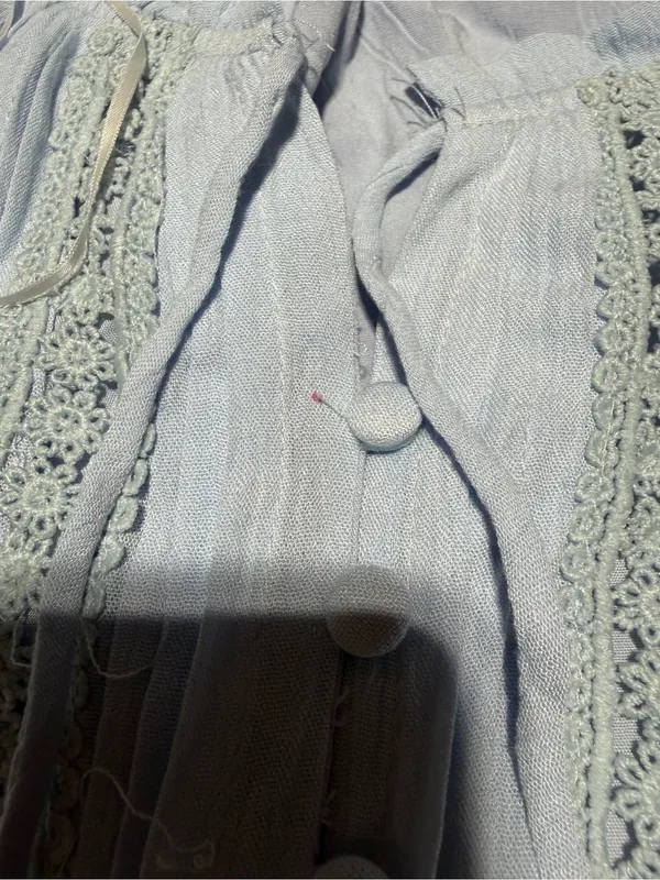 Hello Molly Light Blue Maxi Sun boho Dress medium/6 - Image 7