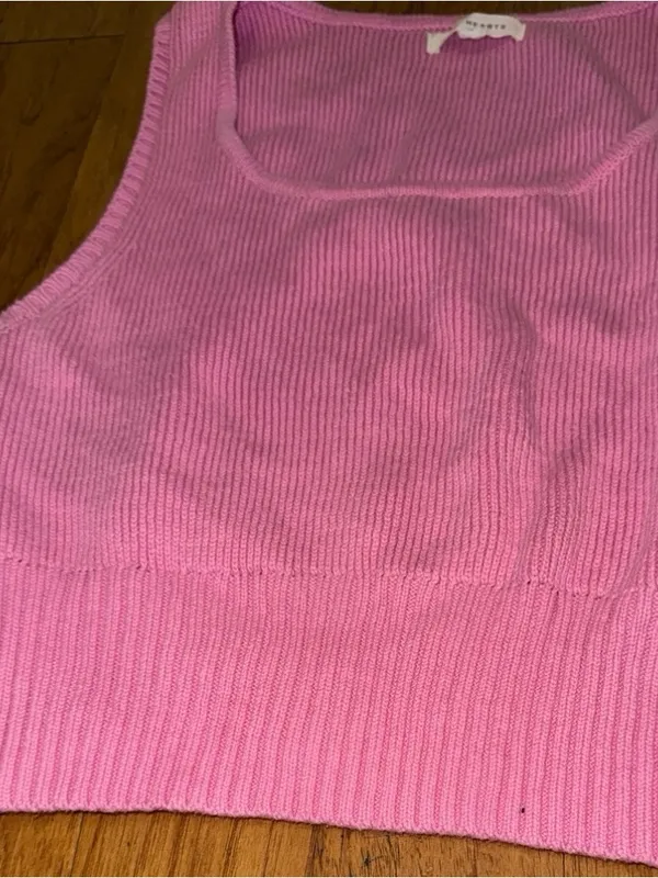 Brand New PacSun LA Hearts Knit Light Pink Crop Top Women’s Size Large - Image 6