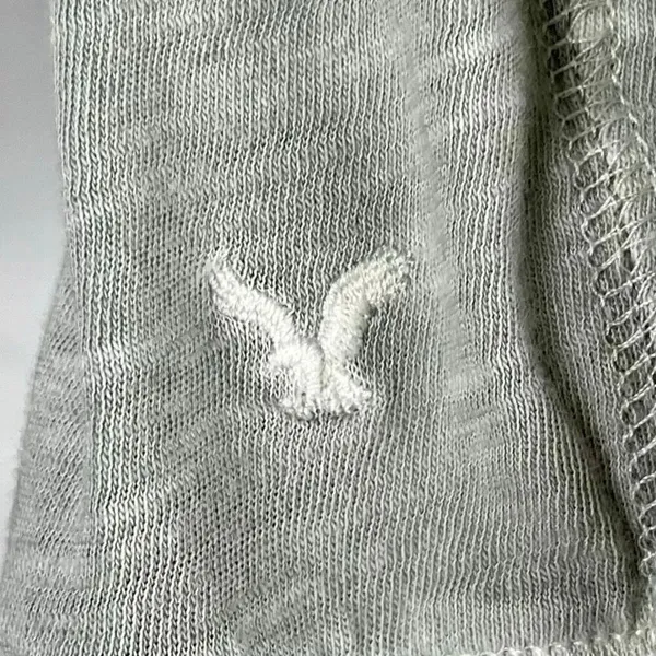 American Eagle Outfitters Gray V-neck Dolman 3/4 Sleeve Top XL - Image 4
