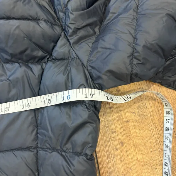 Quince Lightweight Down Packable Long Puffer Jacket Black Womens Sz S / W-JKT-14 - Image 6
