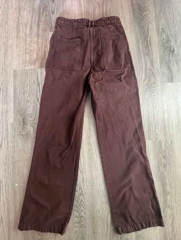 ZARA Brown High Rise Jeans - Image 2